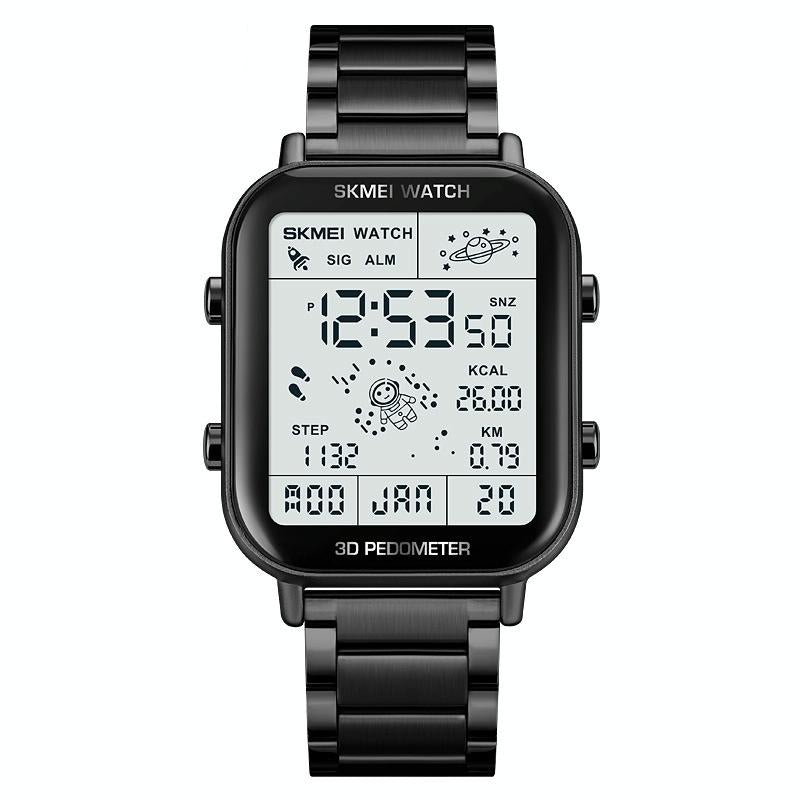 V562-D106827500ADE-202508281220-11 1888 Men Multifunctional Waterproof Digital Watch - Stainless Steel 30m - Black - Image 12