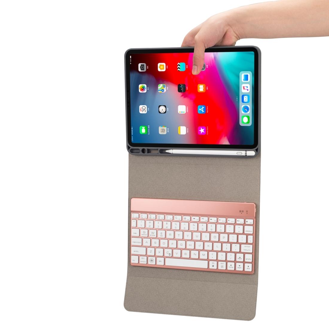V562-D10701300ADE-202508272202-04 Multi-Colour Backlit Bluetooth Keyboard Case For Ipad Pro 11 With Holder & Pen Slot - Image 5