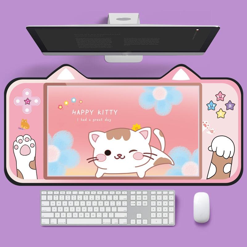 V562-D2076661060DBT-202508291236-07 Adorable Cat Ear Desk Pad For Keyboard & Mouse - 4 - Image 8