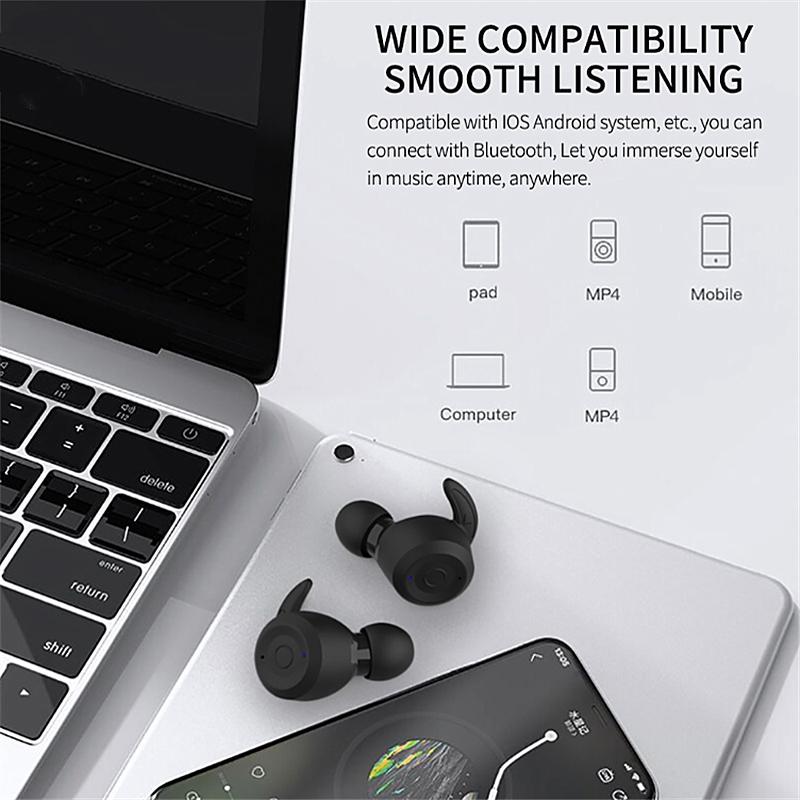 V562-E101045100AYS-202508281810-04 Waterproof T20 Tws Bluetooth Earphones with Charging Box and Noise-cancelling Hooks - Pink - Image 5