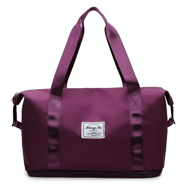 V562-E1056561060DBT-202508290146-00 Sports Gym Duffel Bag with Wet / Dry Separation - Large Capacity - Grape Purple - Image 1