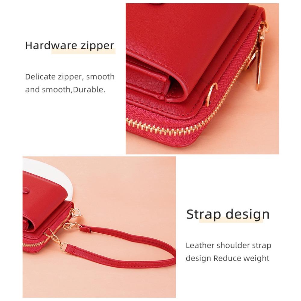 V562-E1077583060DBT-202508291052-07 Adjustable Crossbody Phone Bag With Multi Card Slots - Claret - Image 8