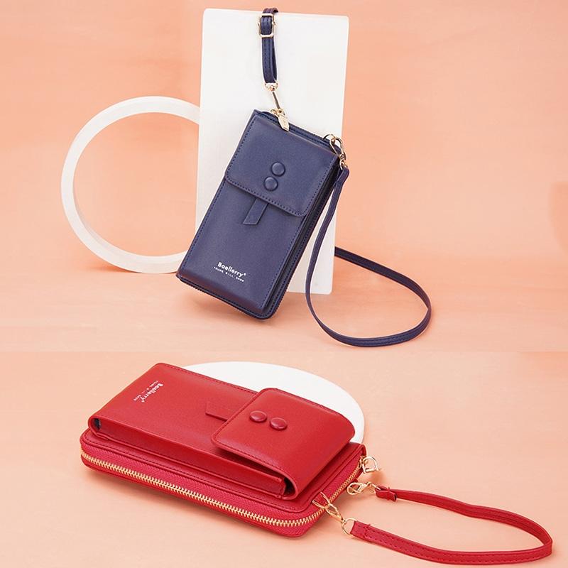 V562-E1077583060DBT-202508291052-08 Adjustable Crossbody Phone Bag With Multi Card Slots - Claret - Image 9