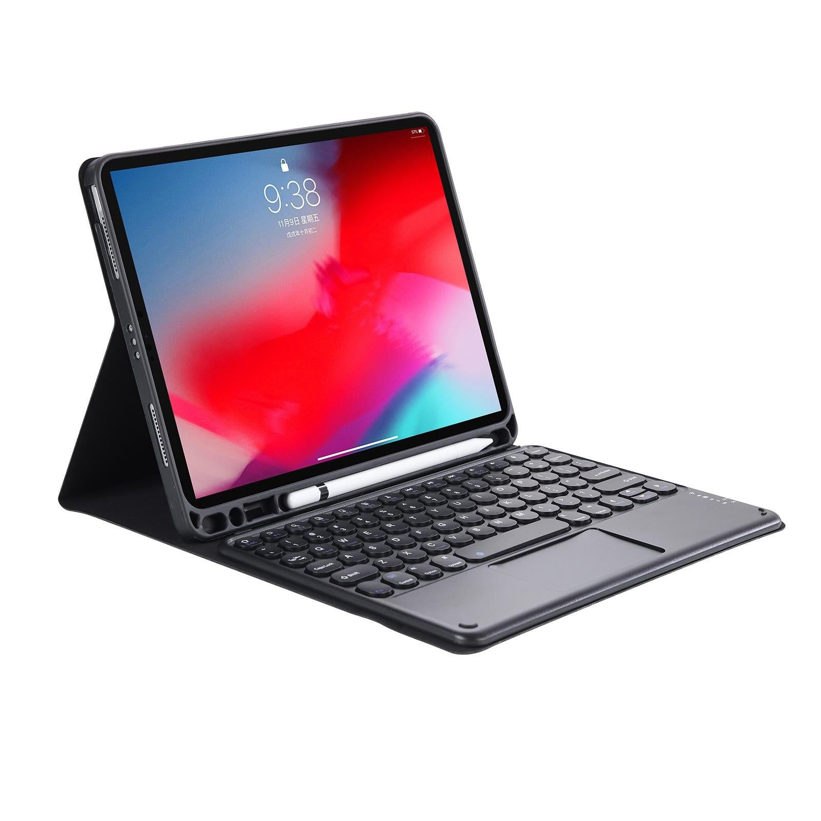 V562-E108394100ADE-202508290837-09 Detachable Bluetooth Keyboard Leather Case For Ipad Air 4 / 5 With Touch Control And Skin Feel Texture - For Ipad Air 4 10.9 2020 / Air 5 10.9 2022 - Image 10
