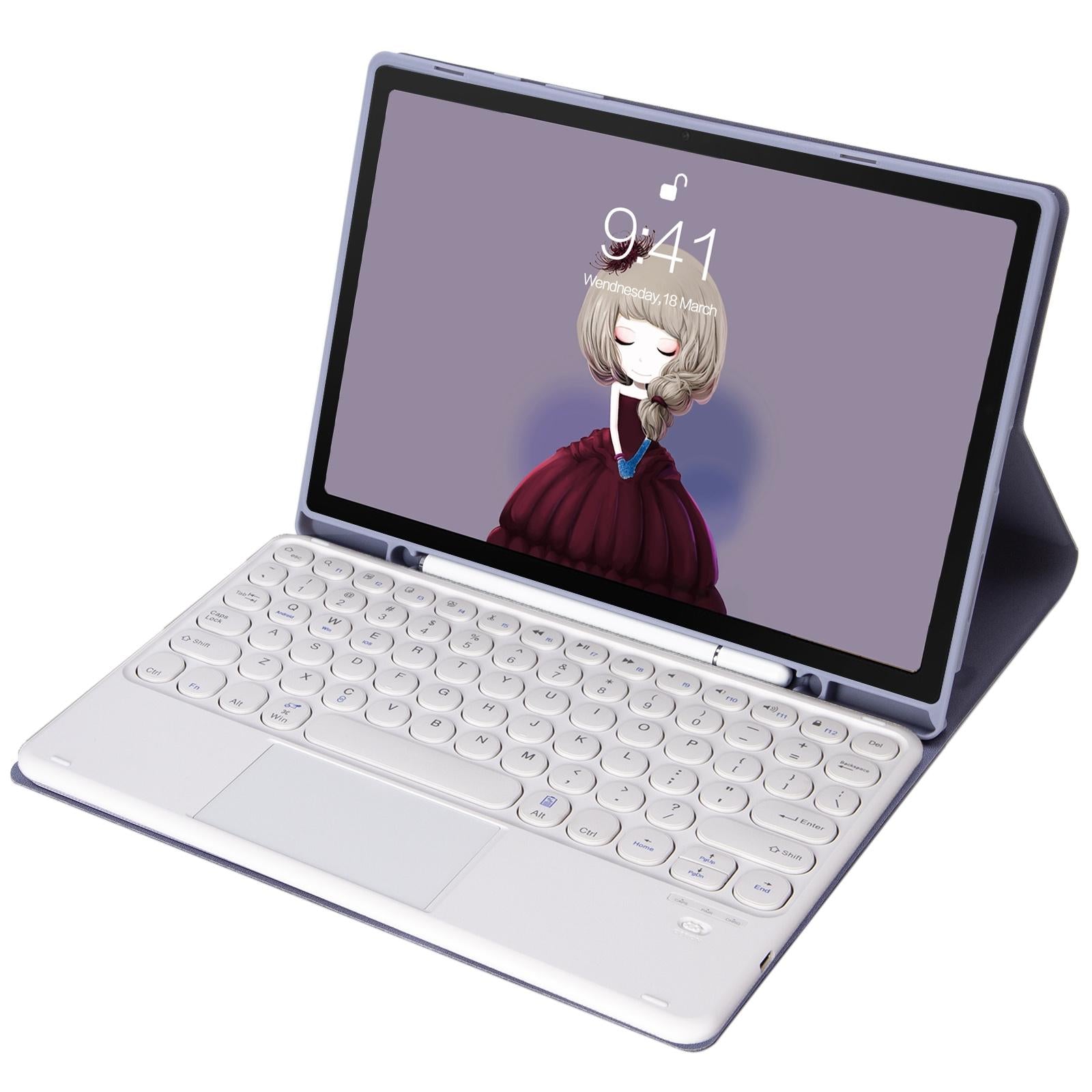V562-E108394100ADE-202508290837-14 Detachable Bluetooth Keyboard Leather Case For Ipad Air 4 / 5 With Touch Control And Skin Feel Texture - For Ipad Air 4 10.9 2020 / Air 5 10.9 2022 - Image 15