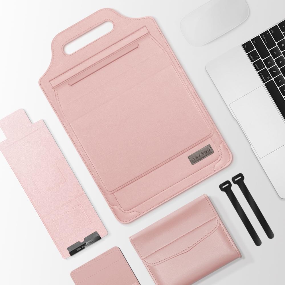V562-E205767200ADE-202508290436-00 Versatile Laptop Bag with Mouse Pad Stand - Pink - Image 1