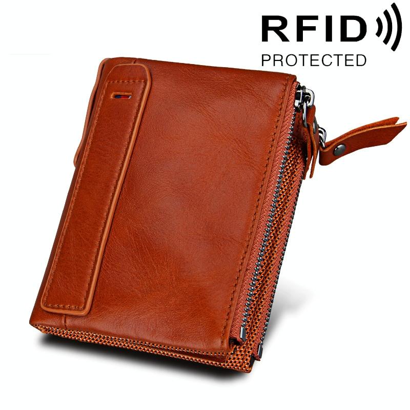 V562-E5801BCC-202508280725-00 Men Leather Rfid Blocking Card Holder Wallet - 12.1x9.4x2.7cm - Ccb1085E - Image 1