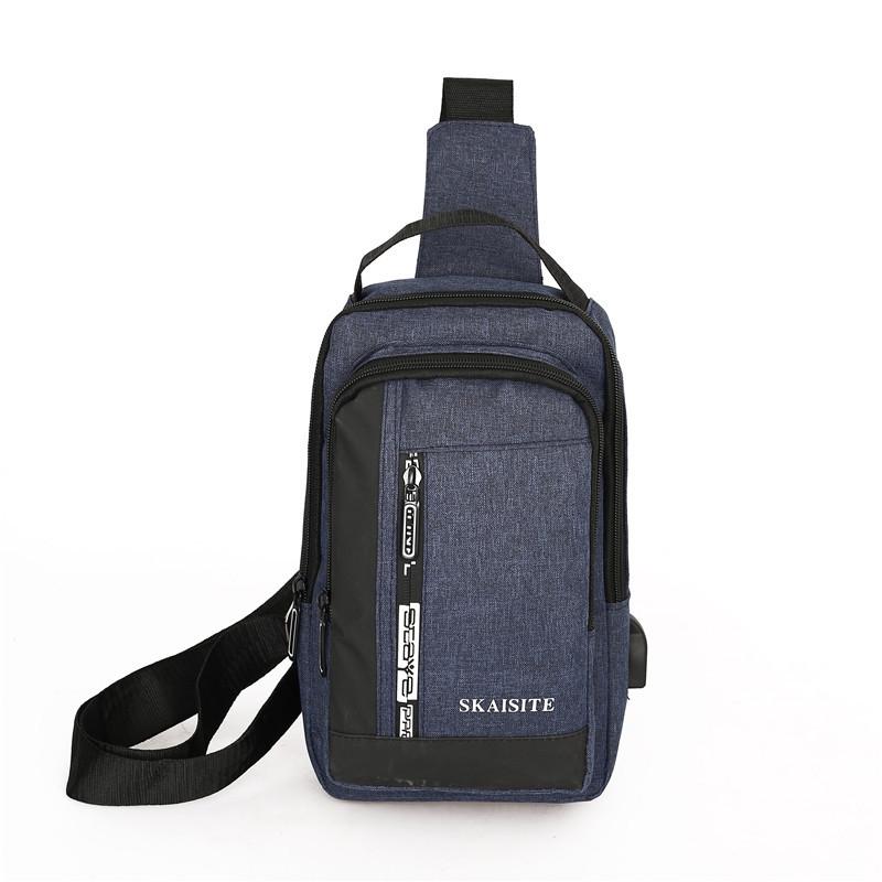V562-F1066812750DBT-202508282216-00 Men Crossbody Bag For Outdoor Sports Leisure - 2-Blue - Image 1