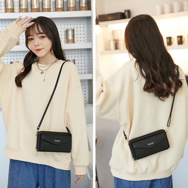 V562-F1098672060DBT-202508291220-06 Anti Theft Rfid Cross Body Phone Bag With Touch Screen - Pink - Image 7