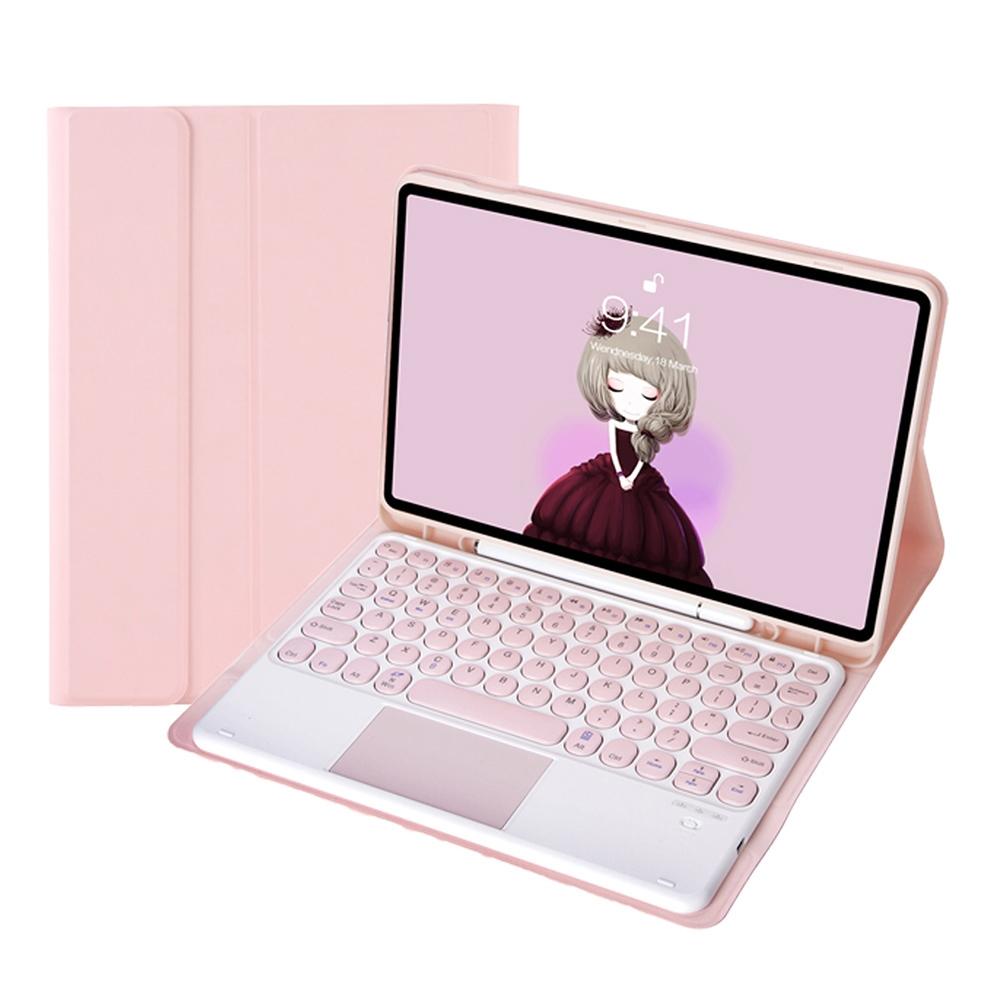 V562-F208394100ADE-202508290641-01 Detachable Bluetooth Keyboard Leather Case For Ipad Pro 11 - Touch Control Skin Texture Candy Colour Black - Eda001493802F - Image 2