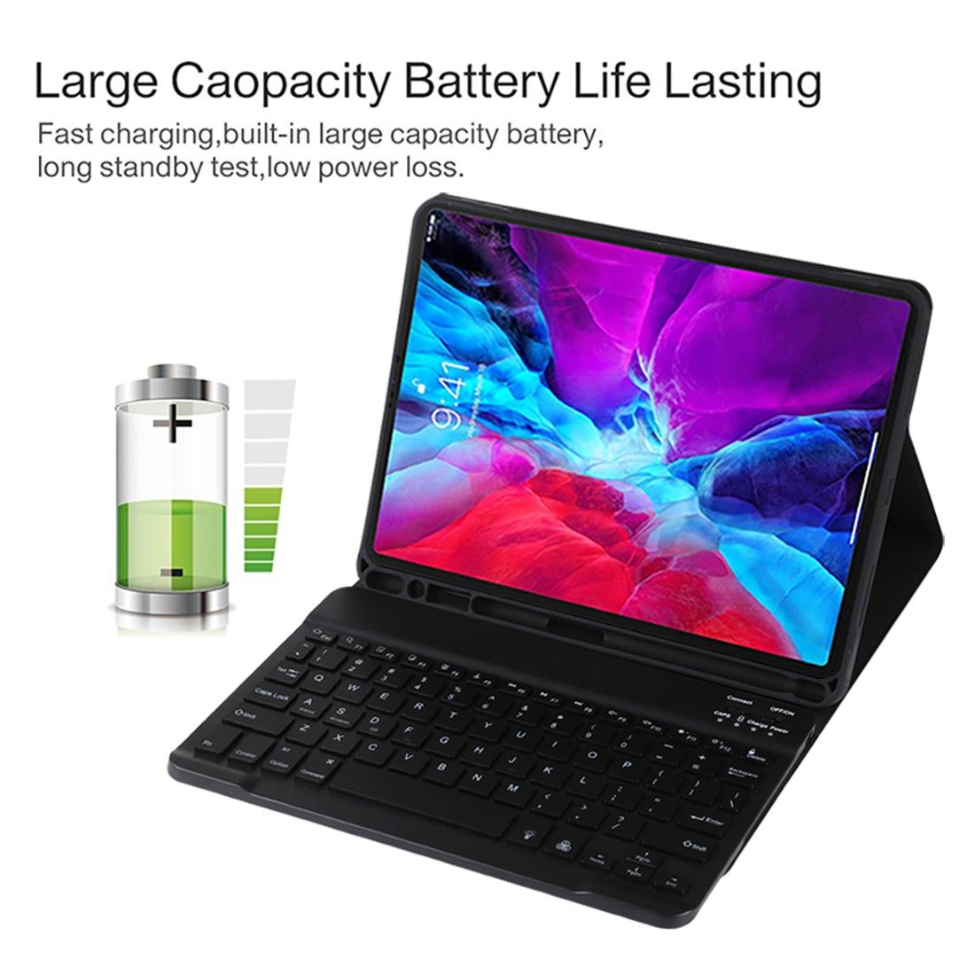 V562-G3515ORPI-202508290915-15 Bluetooth Tablet Case For Ipad Pro 11 With Detachable Microfiber Leather Backlight Pen Slot & Holder - Green - Image 16
