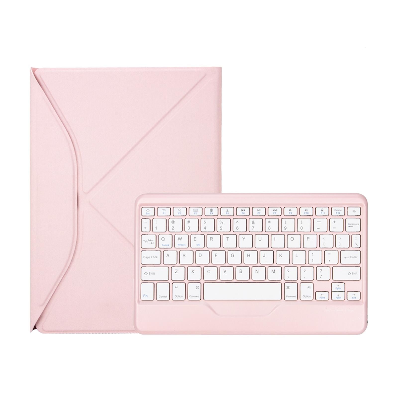 V562-G4830ORPI-202508290235-01 Bluetooth Keyboard Leather Tablet Case With Pen Slot - Green - Image 2