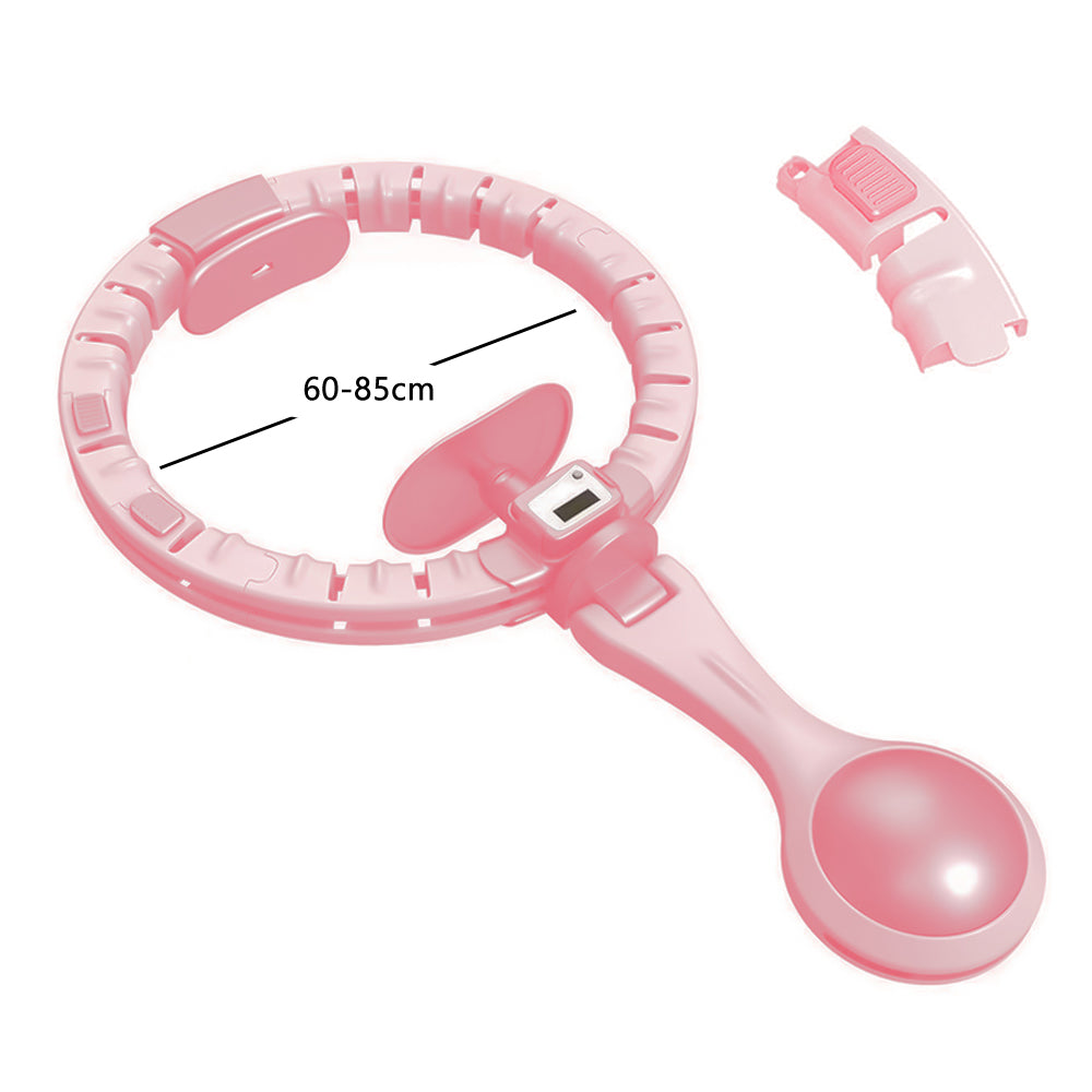 V562-GU23-J630PINK-1-202508291421-00 Vibe Geeks 360 Degree Smart Infinity Intelligent Hula Hoop - Pink 1 Adjustable Suction - Image 1