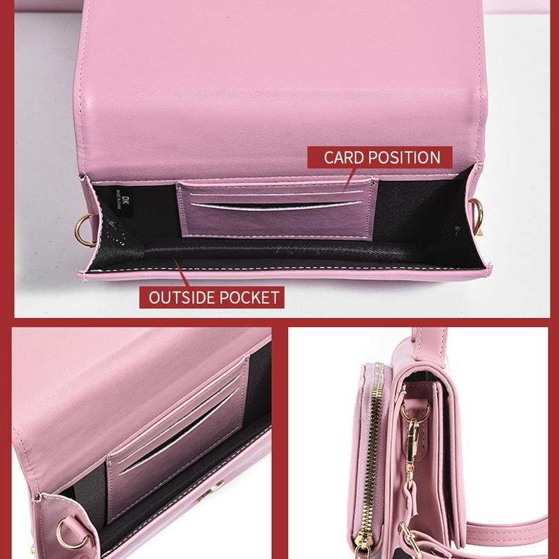 V562-H1040383060DBT-202508281846-06 Versatile Small Square Shoulder Phone Bag - Compact & Functional - Khaki - Image 7