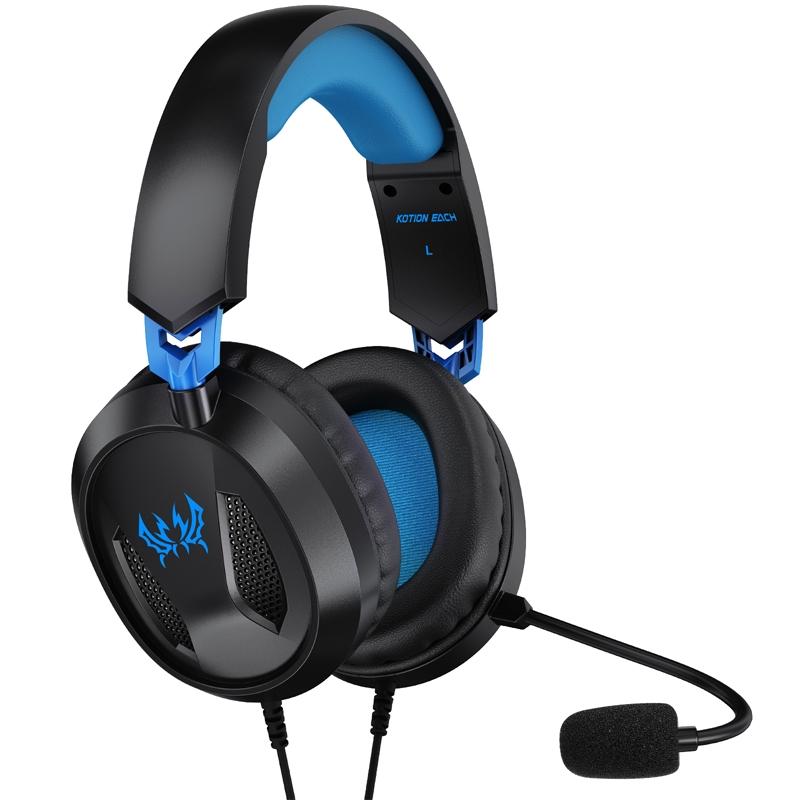 V562-J3010CP-202508292210-02 Omni Mic Gaming Headset 1.7M Cable Black+Blue - Black+Green - Image 3