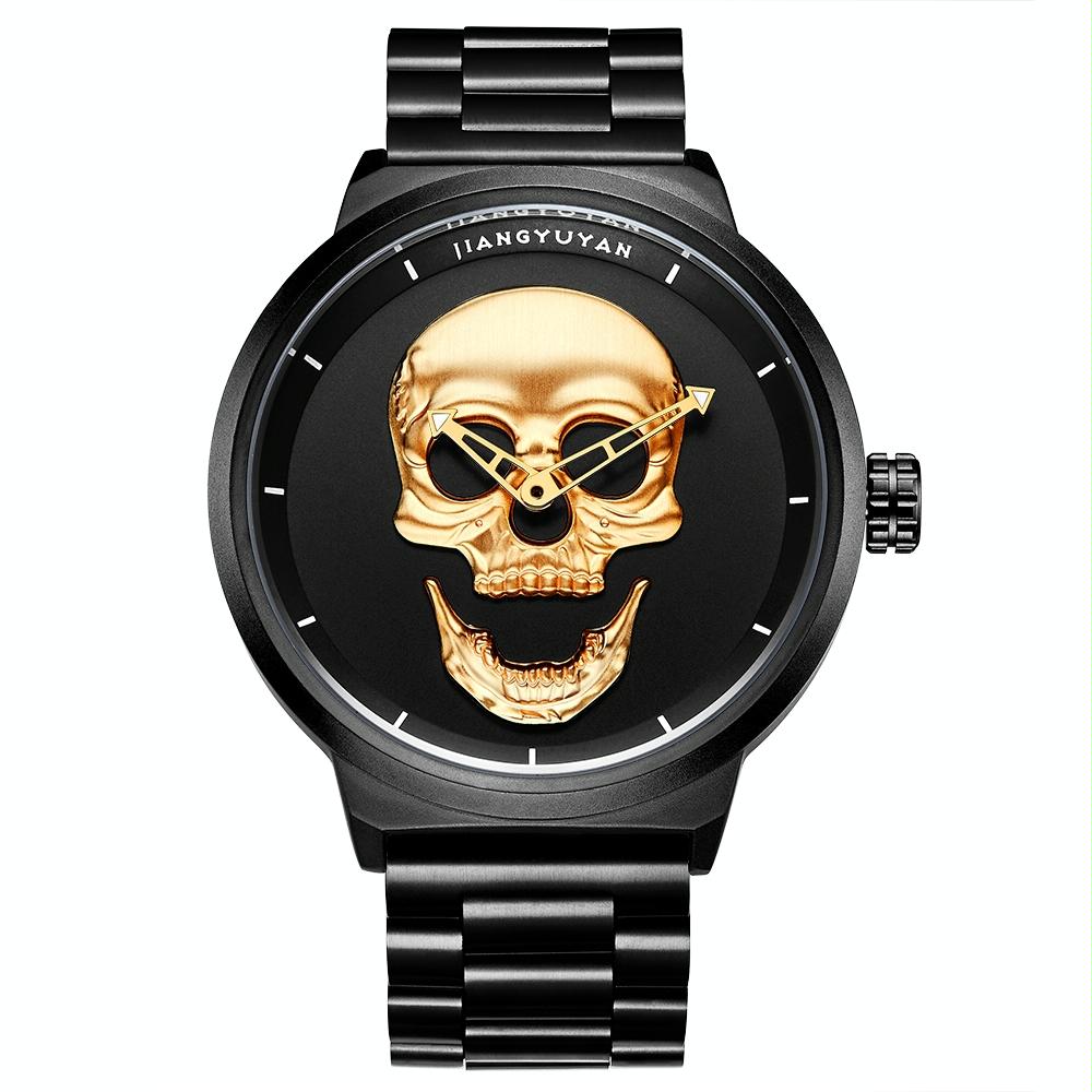 V562-J9651AC-202508271645-00 Stainless Steel Men Quartz Watch - Gold Band - Image 1