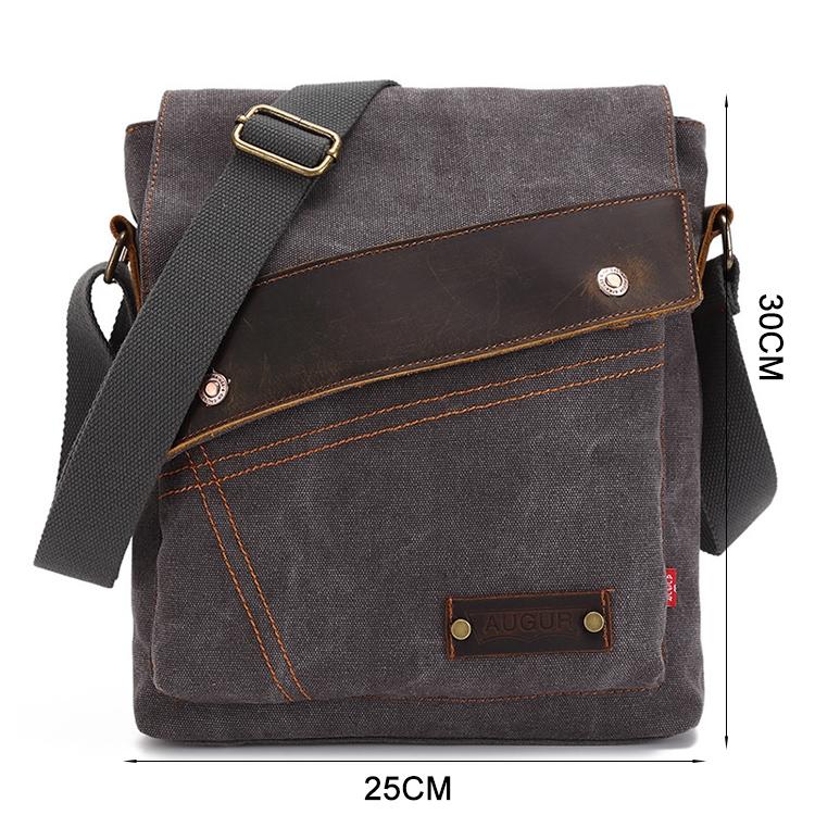 V562-K0322BCC-202508282321-10 Retro Canvas Vertical Shoulder Messenger Bag Functional & Stylish - Khaki - Image 11