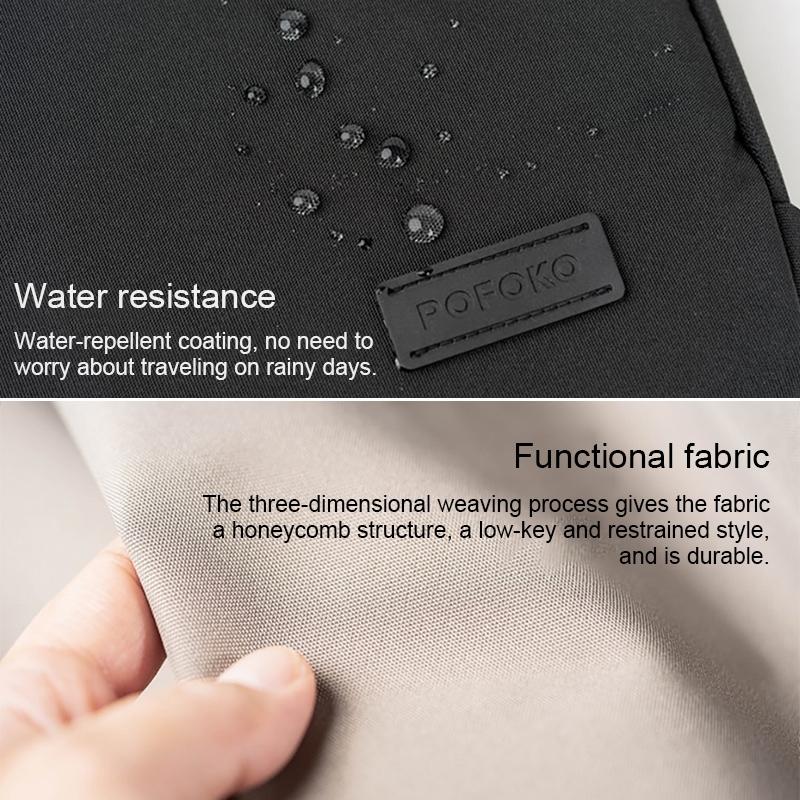 V562-K0602BL-202508290731-04 Waterproof Laptop Handbag - Portable and Durable - Khaki - Image 5