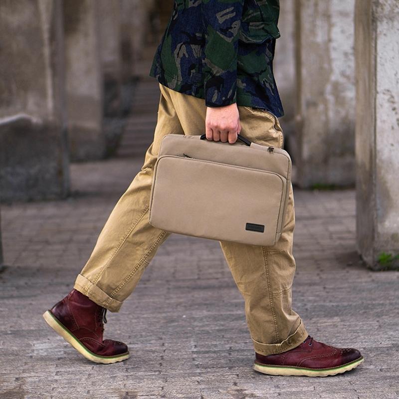 V562-K0602BL-202508290731-10 Waterproof Laptop Handbag - Portable and Durable - Khaki - Image 11