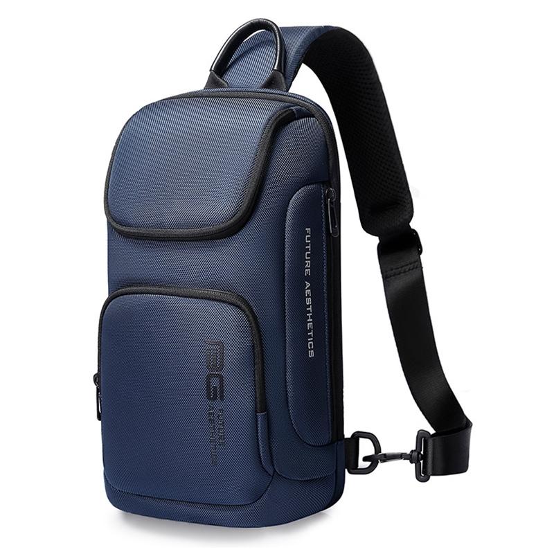 V562-L1872GO-202508282235-00 Waterproof Anti Theft Crossbody Chest Bag For Men 34 X 17.5 X 11Cm - Blue - Image 1