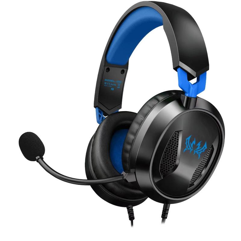 V562-L3010CP-202508292210-01 Omni Mic Gaming Headset 1.7M Cable Black+Blue - Black Blue - Image 2