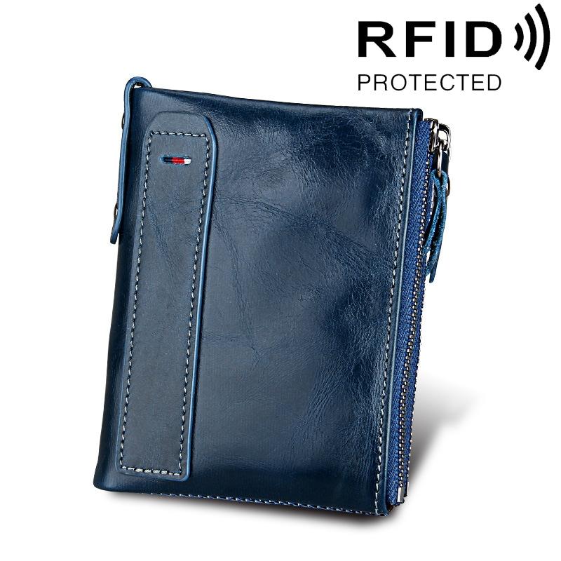 V562-L5801BCC-202508280721-00 Men Leather Rfid Blocking Card Holder Wallet - 12.1x9.4x2.7cm - Ccb1085L - Image 1
