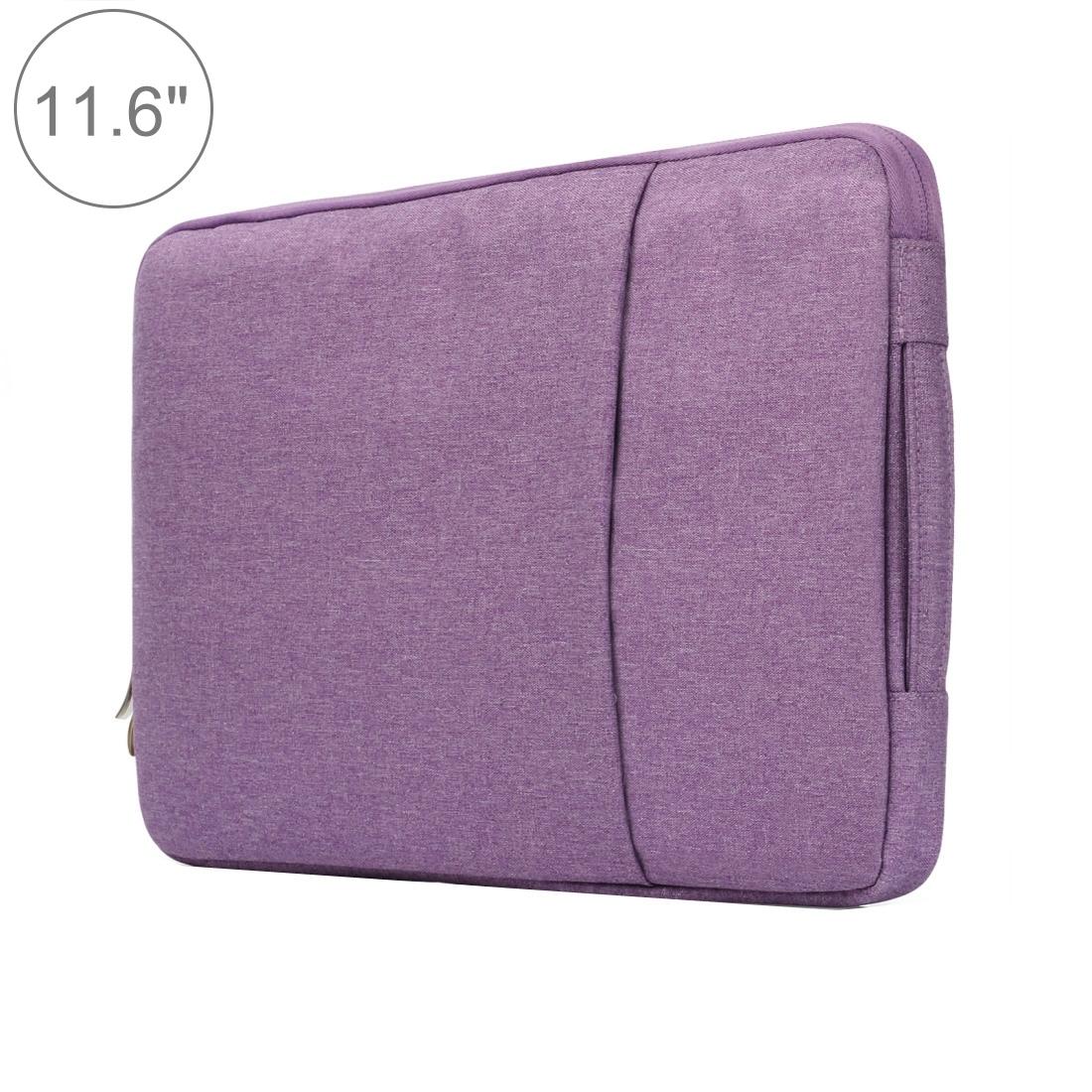 V562-P0101BL-202508290636-00 Universal Denim Laptop Case for 11.6 Notebooks - Portable and Stylish - Fits Macbook Air - 32.2x21.8x2cm - Purple - Image 1