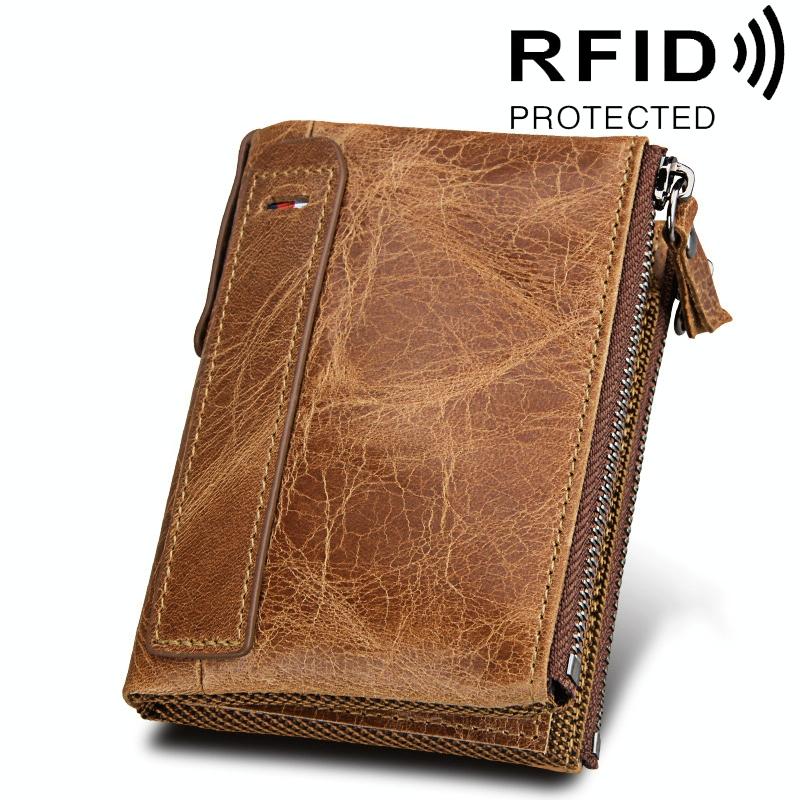 V562-PT5801BCC-202508280721-00 Men Leather Rfid Blocking Card Holder Wallet - 12.1x9.4x2.7cm - Ccb1085Tp - Image 1