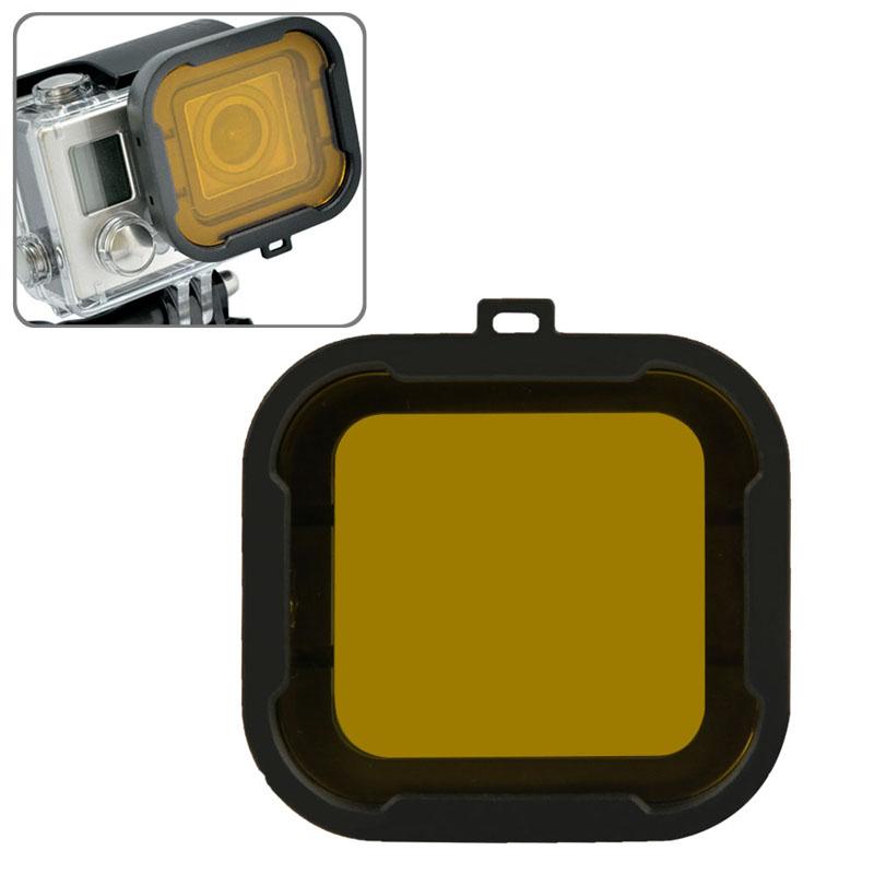 V562-QK9320-PLD-S-202508290403-05 Gopro Hero4 / 3 Aqua Cube Dive Housing Filter - Yellow - Image 6