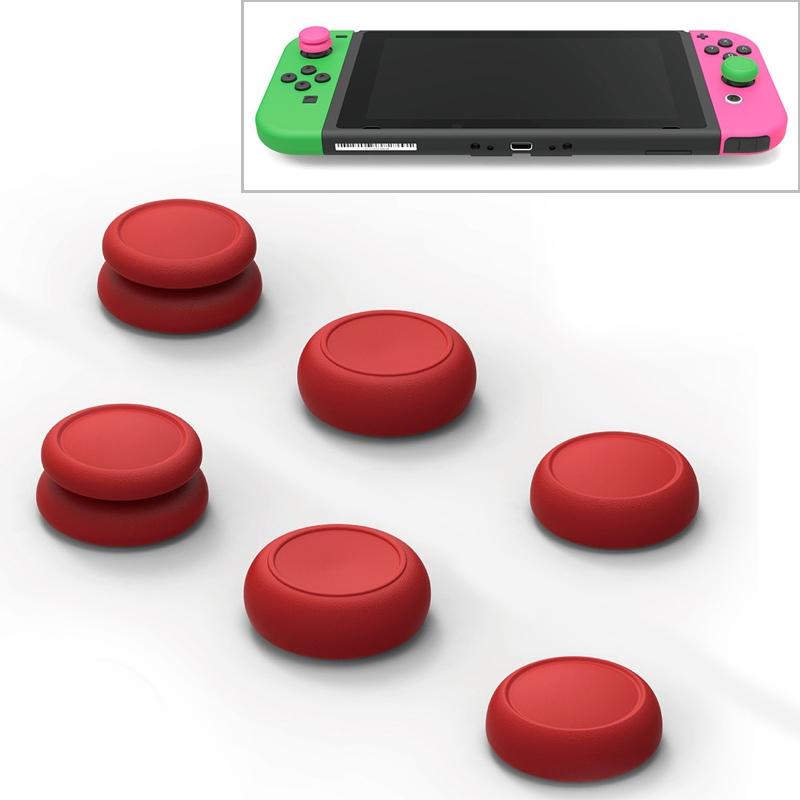 V562-R3825TN-202508280822-00 Joycon Rocker Cap Set for Switch Gamepad - Red - Image 1