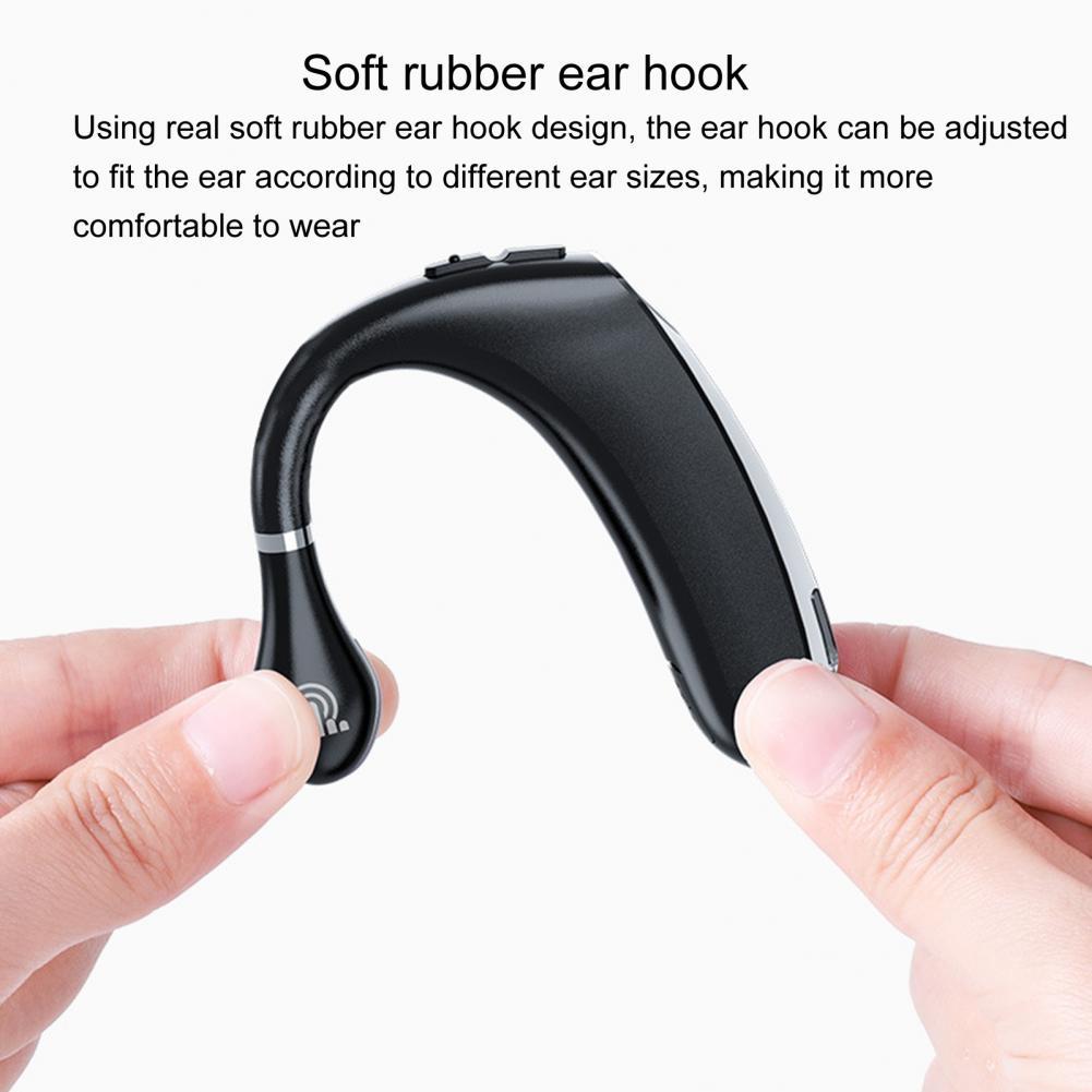 V562-R8490D6PI-202508281616-06 Wireless Bluetooth 5.0 Earphones with Charging Box - Universal Hanging Ear Style for Business and Sports - Red - Image 7