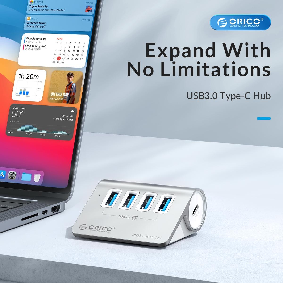 V562-S1803CP-202508280417-07 Aluminum 4-Port Usb 3.2 Gen1 Hub Silver - Image 8