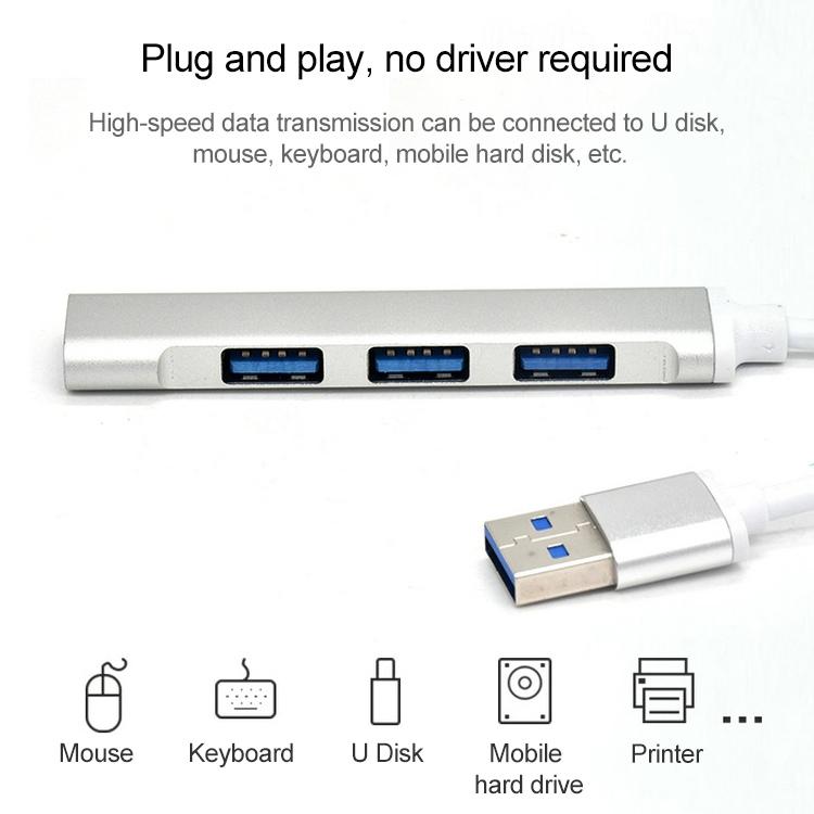 V562-S3506CP-202508280116-06 Aluminum Usb 3.0 + 2.0 Hub Adapter Silver - Image 7