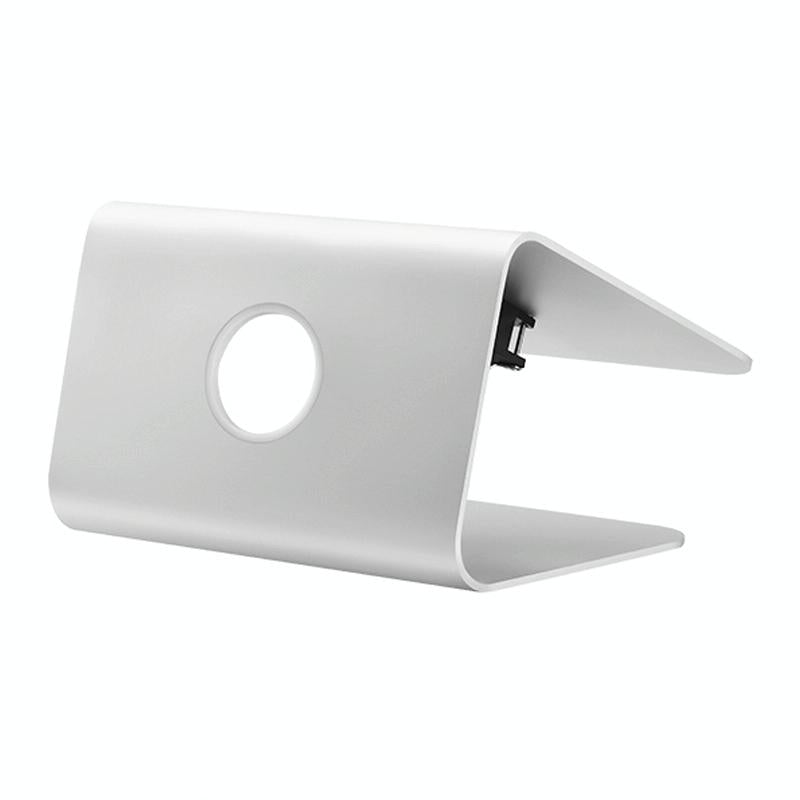 V562-S4271CP-202508272132-03 Classic Aluminum Cooling Stand with Fan for Mac Ipad and Laptops - Silver - Image 4