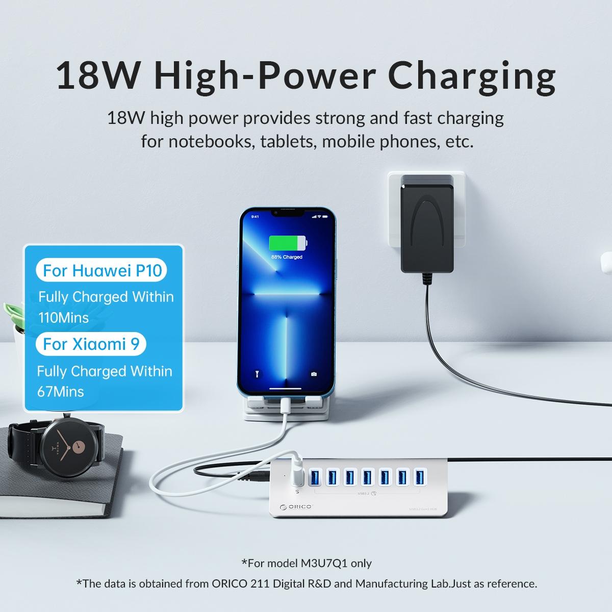 V562-S6803CP-202508280816-09 Aluminum 7-Port Usb 3.2 Gen2 Hub 10Gbps With 0.5M Cable - Image 10