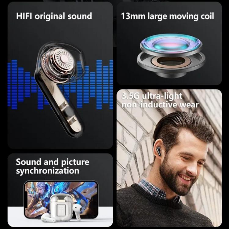 V562-W2968D6PI-202508281006-04 Wireless Bluetooth 5.0 Earphones with Led Display - Hifi Sound - White - Image 5