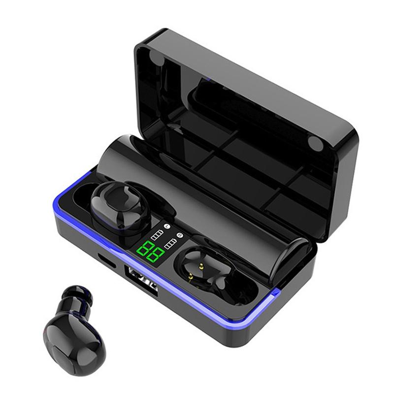 V562-W4450D6PI-202508281641-01 Waterproof Touch Wireless Bluetooth Earphones with Charging Box - 5.0 - White - Image 2