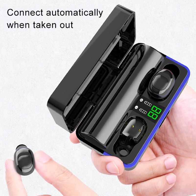 V562-W4450D6PI-202508281641-05 Waterproof Touch Wireless Bluetooth Earphones with Charging Box - 5.0 - White - Image 6