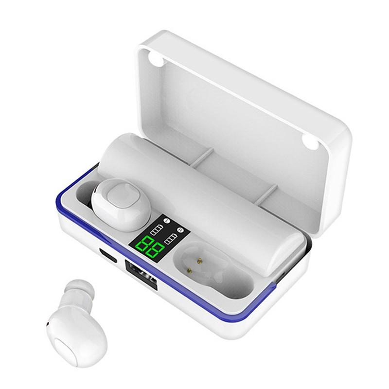 V562-W4450D6PI-202508281641-12 Waterproof Touch Wireless Bluetooth Earphones with Charging Box - 5.0 - White - Image 13