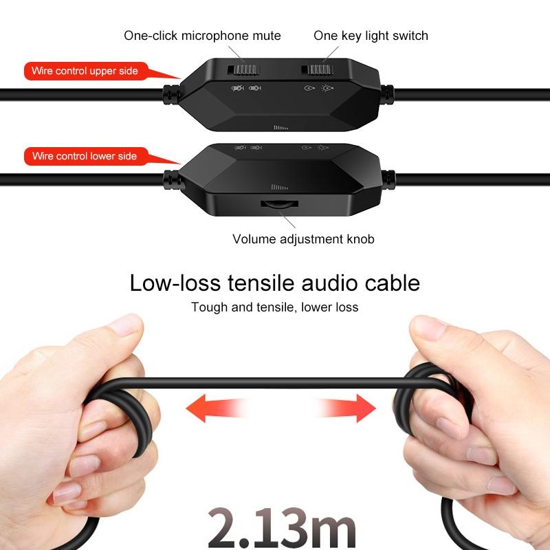V562-W5632CP-202508280010-08 Q2 Wired Gaming Headset With Mic Dual 3.5Mm + Usb - Image 9