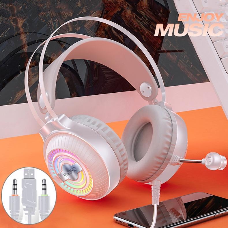 V562-W8632CP-202508292104-02 Q4 Wired Gaming Headset With Mic Dual 3.5Mm + Usb - White - Image 3