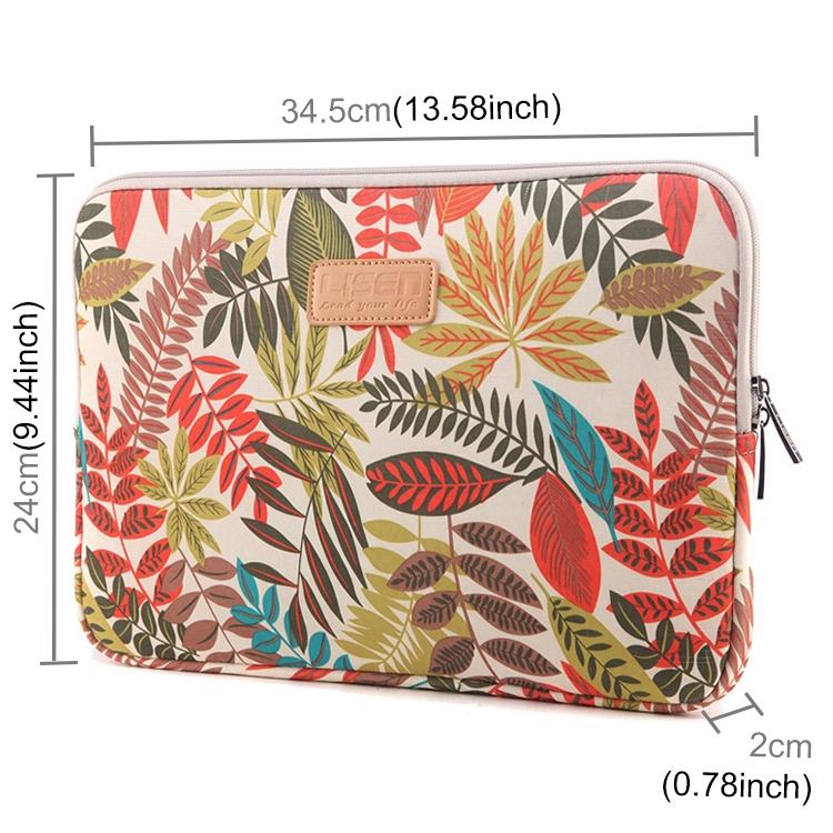 V562-WC5700BL-202508290526-02 Colourful Leaves Sleeve Case for Macbook Samsung Sony Dell Alienware Chuwi Asus Hp Laptops - White - Image 3