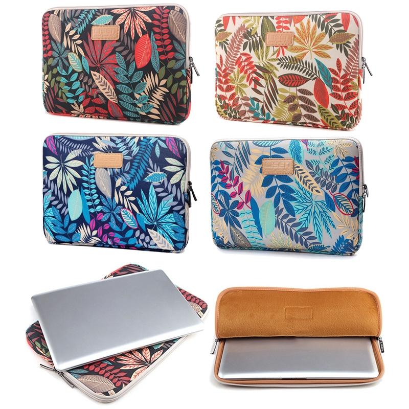 V562-WC6700BL-202508290735-07 Colourful Leaves Sleeve Case for Macbook Samsung Sony Dell Alienware Chuwi Asus Hp Laptops - White - Image 8