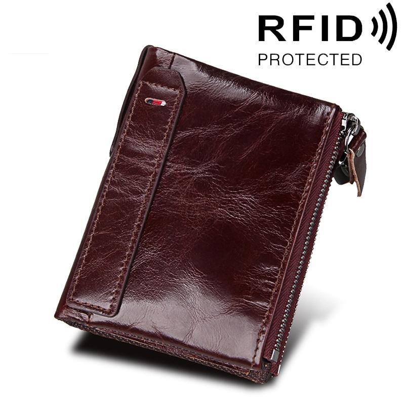 V562-Z5801BCC-202508280720-00 Men Leather Rfid Blocking Card Holder Wallet - 12.1x9.4x2.7cm - Ccb1085Z - Image 1