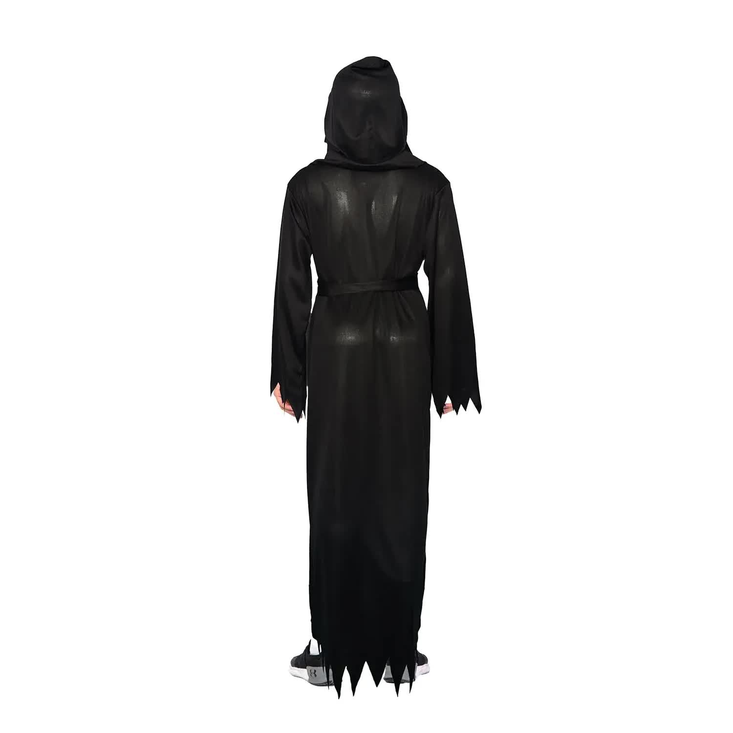 V563-22949-202509170831-03 Scary Adult Glow in the Dark Party Costume Skeleton Reaper Halloween - Image 4