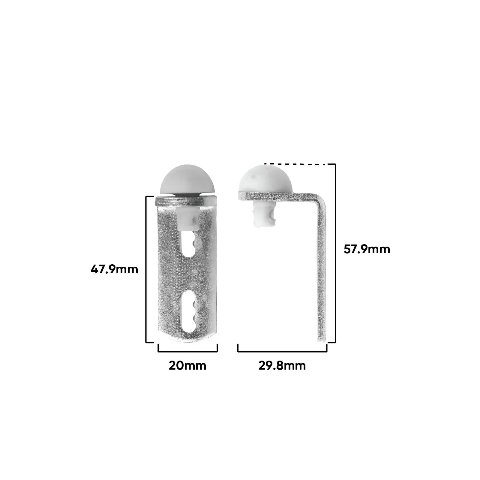 V563-R1760-202508190830-02 Rolltrak Stop for Sliding Doors Metal w/ Rubber Stop R1760 (1 Pack of 2) - Image 3