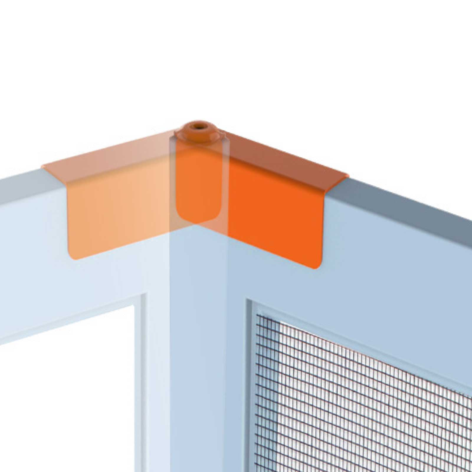 V563-R3651-202508190830-01 Rolltrak Flyscreen Frame Hinge (1 Pack of 2) - Fits 25mm x 11mm Frame - Image 2