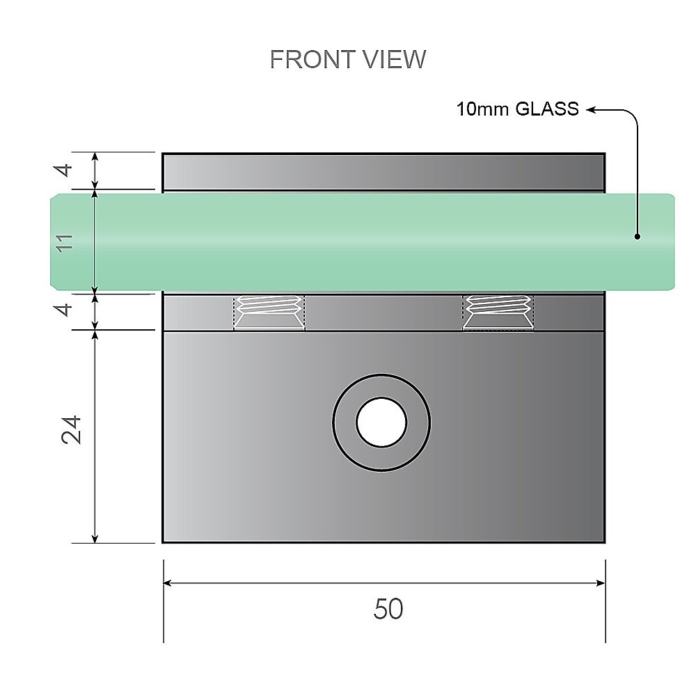 V63-918791-202507101021-07 120cm Reeded Single Shower Glass Screen with Black F-brackets & Square Pole - Image 8
