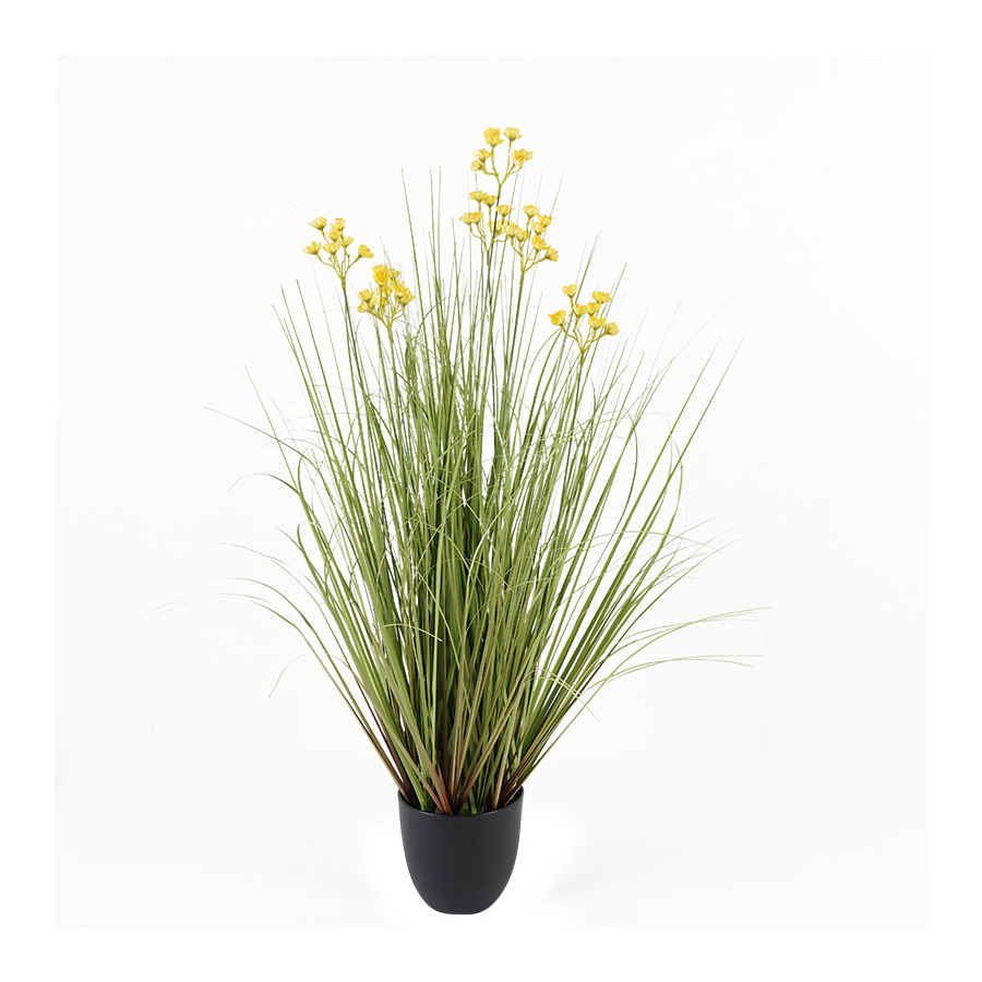 V637-05070GRS-202508251430-01 Potted Artificial Grassy Spring Wildflower 85cm - Image 2