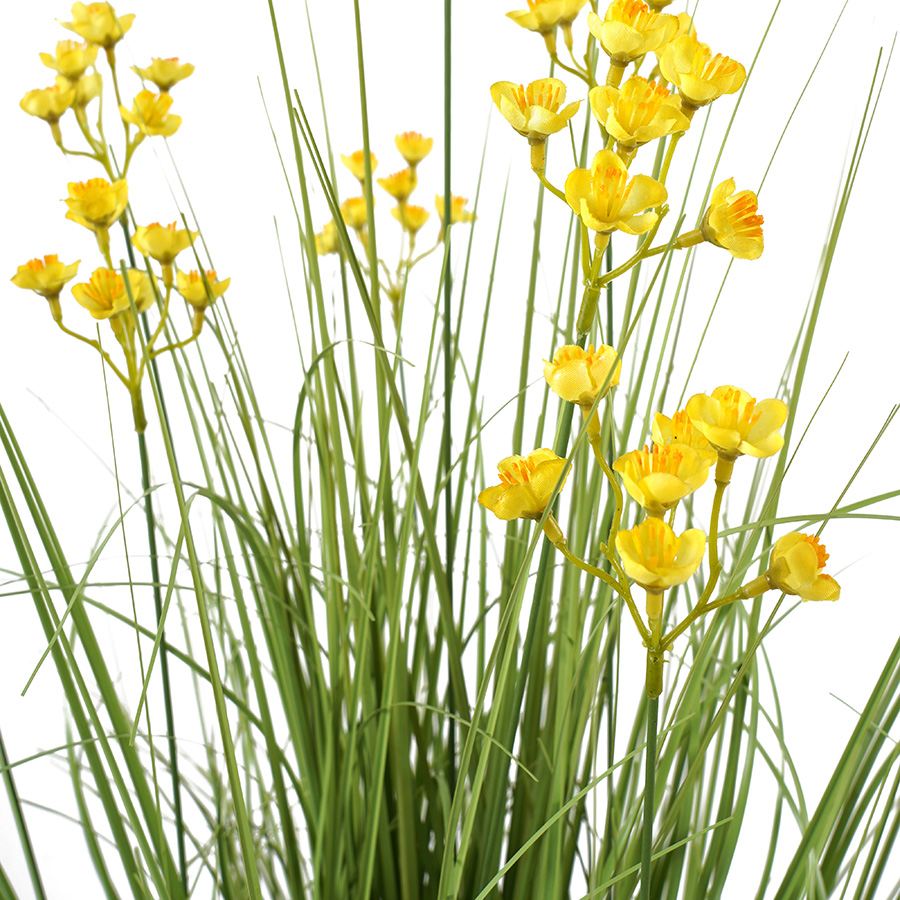 V637-05070GRS-202508251430-03 Potted Artificial Grassy Spring Wildflower 85cm - Image 4